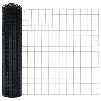 Berkfield Home Euro Fence Grey 1x25 m Steel in Dark Grey