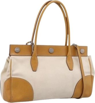 Prada Bolso Tote Vintage Pre-owned - Pre-owned - Mujer - Beige - ONE SIZE