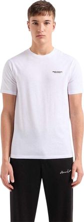A|X Armani Exchange Heren T-shirt katoen met logo (Wit)