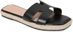 Berness Kendra Espadrille Slide Sandal in Black at Nordstrom Rack, Size 11