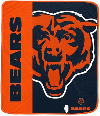 Pegasus Sports Chicago Bears Nfl Team Logo Soft Fleece Throw