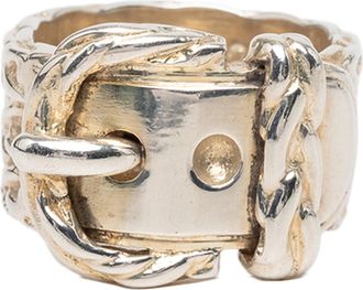 Herm&egrave;s Silver 925 Band Ring (Pre-Owned)
