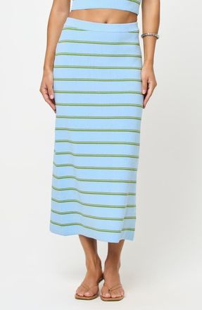 L*Space Ravello Stripe Rib Cover-Up Skirt in Barbados Stripe at Nordstrom, Size X-Large