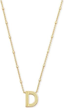 Kendra Scott Letter D Pendant Necklace Gold Metal