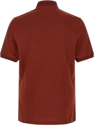 Brunello Cucinelli Piqu&eacute; Cotton Polo Shirt - Red