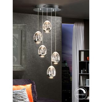 Schuller Lampara Ø30 rocio 5 led cromo