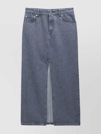 Filippa K denim high-rise maxi skirt