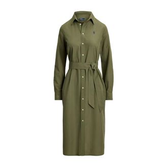 Polo Ralph Lauren Kleedjes, Dames, Groen, XS, Shirt Dress
