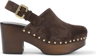 Chlo&eacute; Brown Slingback Heels