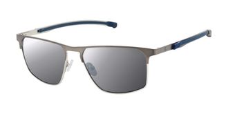 Champion STEELE Polarized C03 Mens Sunglasses Silver Size 56