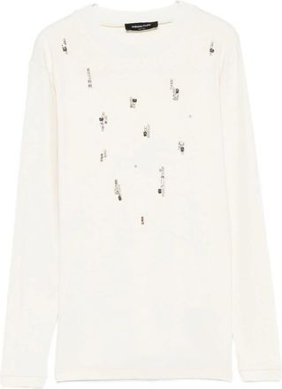 Fabiana Filippi Appliqu&eacute;-embellished Sweater