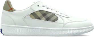 Burberry Sneakers con inserto a quadri - Bianco
