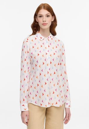 Eterna Hemdbluse ETERNA REGULAR FIT, Damen, Gr. 36, pink (fuchsia), 100% Viskose, Blusen Hemdbluse