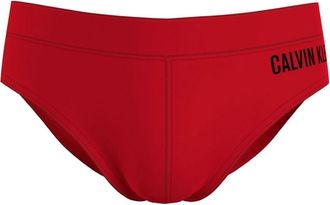 Calvin Klein Stijlvolle Zwemkleding - Heren - Strandmode - Rood - XL - Polyester - Badmode
