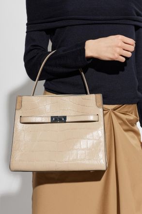 Tory Burch Handbag Lee Radziwill Small, Womens, Beige