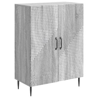 vidaXL Aparador Gris Sonoma 66 X 34,5 X 89,5 Cm Madera De Ingenier&iacute;a Vidaxl