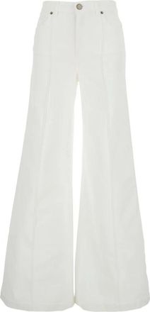 Twinset Dames, Broeken, Wit, Maat: W27 Katoen