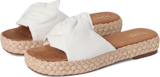 Toms Abby Slide Womens Sandals White : 5.5 B - Medium
