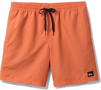 Quiksilver Everyday Solid Volley Swim Trunks in Papaya at Nordstrom, Size Medium
