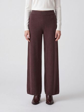 Pinko High-Waisted Wool and Cashmere Knit Palazzo Trousers