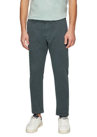 s.Oliver Chinohose S.OLIVER, Herren, Gr. 30, L&auml;nge 32, grau (dunkelgrau), Web, Obermaterial: 98% Baumwolle, 2% Elasthan, unifarben, lang, Hosen Chinohose, mit 