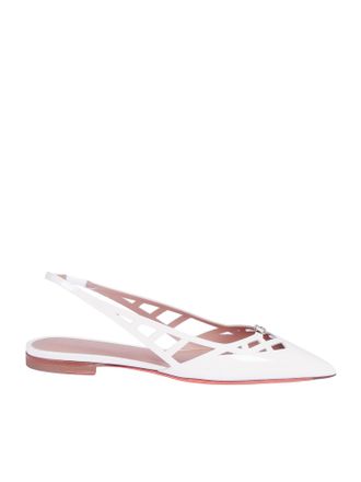 Santoni Stella Flat Pointed Slingback Flats