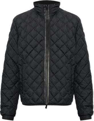 Moncler Delviane Omkeerbare Donsjas - Heren - Gewatteerde jassen - Zwart - L - Polyester - Jassen