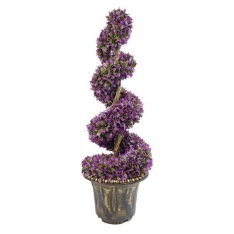 Leaf 120cm Purple Large Spiral with Decorative Planter