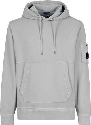 C.P. Company Cotton Fleece Hoodie met Kangoeroezak - Heren - Hoodies - Grijs - XL - Katoen - Hoodies & sweatvesten
