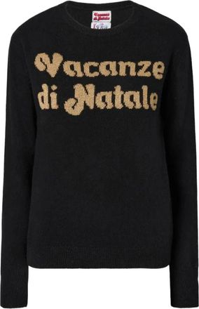 MC2 Saint Barth New Queen Sweater - Dames - Ronde hals truien - Zwart - XS - Wol - Truien & Vesten