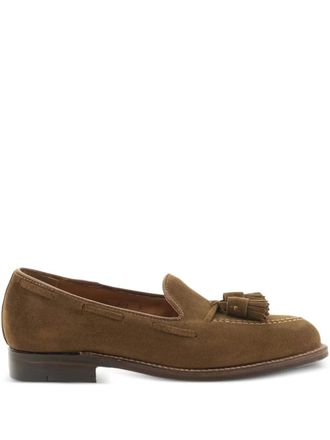 Alden tassel moccasins loafers - men - Calf Suede/Calf Leather/Calf Leather - 8.5 - Brown