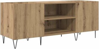 vidaXL Record Cabinet with Shelf Artisan Oak 121 x 38 x 48 cm vidaXL