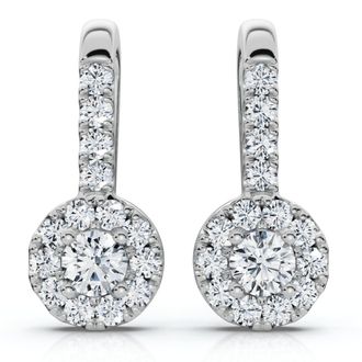 Pompeii3 1/4ct Diamond Drop Earrings 14K White Gold