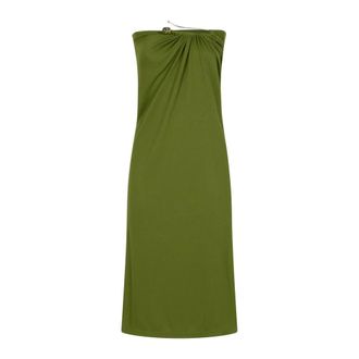 CHRISTOPHER ESBER Crystal Pin Rib Skirt - Dames - Casual kleedjes - Groen - XS - Polyester - Kleedjes