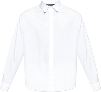 Jacquemus Henri Shirt - Heren - Casual Overhemden - Wit - L - Katoen - Overhemden