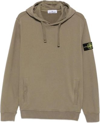 Stone Island Hoodies & sweatvesten, Heren, Groen, 2Xl, Logo Sweatshirt