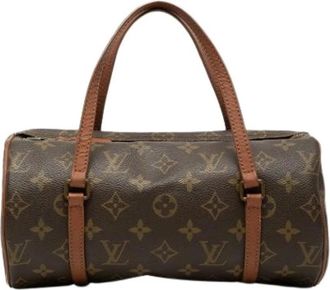 Louis Vuitton Tweedehands Canvas Louis Vuitton tassen - Dames - Vintage Handtas - Bruin - ONE Size - Vintage