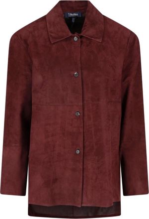 Max Mara Giacca Camicia In Suede