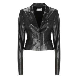Andamane Chaqueta de Cuero Sint&eacute;tico - Jackets - Mujer - Negro - S