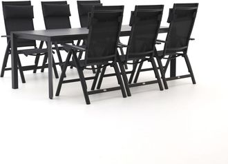 Bellagio la vita attrattiva Bellagio Avenza/Sestino 220cm dining tuinset 7-delig verstelbaar