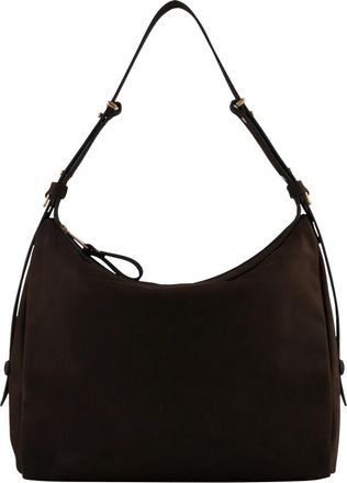 Pourchet Le Manuscrit Nubuck - Dames - Schoudertassen - Bruin - ONE Size - Leer - Tassen