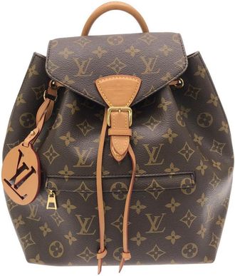 Louis Vuitton Brown Coated Canvas Backpack (Pre-Owned)