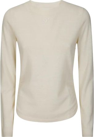 Baum Und Pferdgarten Top con ricamo - Toni neutri