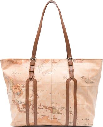 Alviero Martini 1A Classe Borsa tote con stampa - Marrone