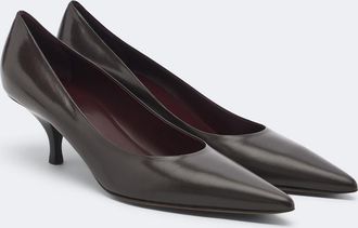 The Row Lili leather pumps