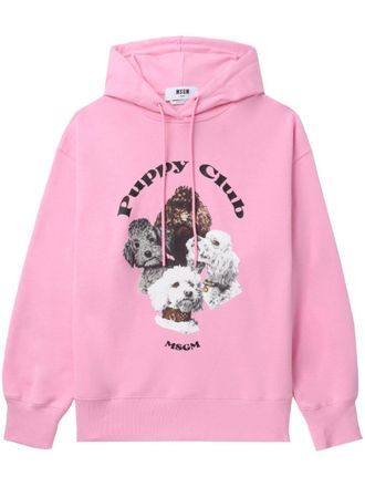 Msgm Felpa con cappuccio - Rosa