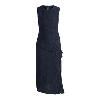 HUGO BOSS Dames, Jurken, Blauw, Maat: M Poliester