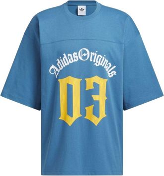 adidas Oversized Fit T-Shirt Asia Sizing Blue KT3040