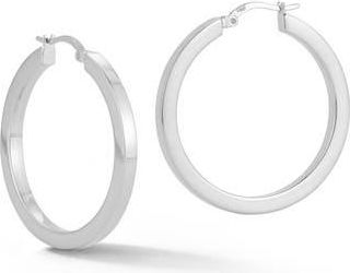 Glaze Jewelry Tube Hoop Earrings in Silver at Nordstrom Rack
