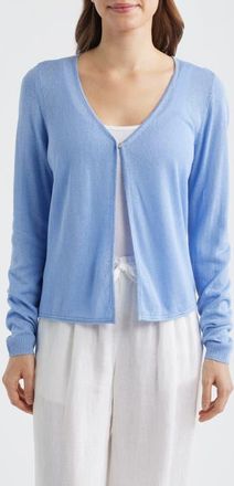 Tommy Bahama Adeline Linen Blend Jersey Cardigan in Grape Pools at Nordstrom, Size X-Large